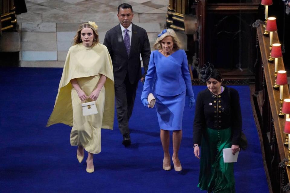 Jill Biden and Finnegan Biden at King Charles' coronation.