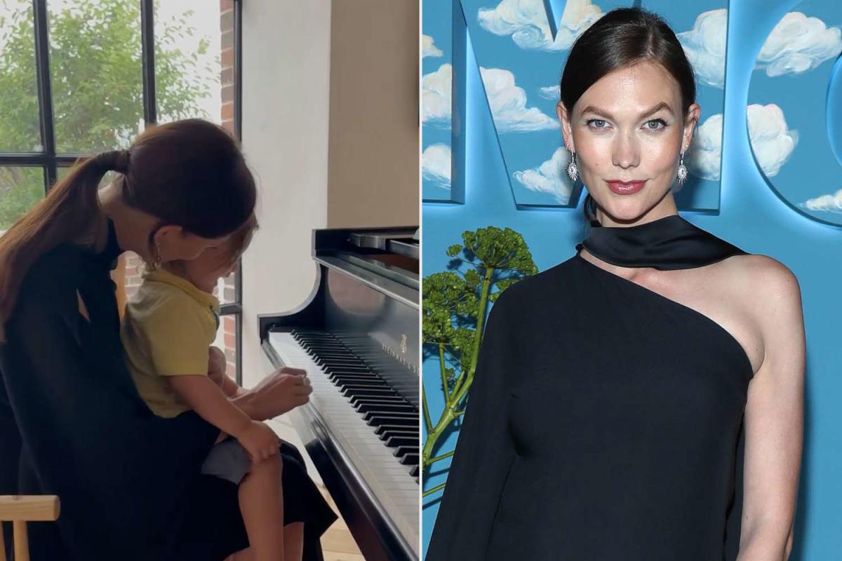 Karlie Kloss shares adorable video of baby son playing piano: 'mini me