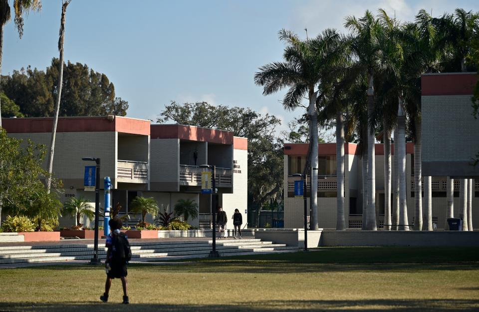 New College of Florida's Pei Campus near the Palm Court area side of the Campus.