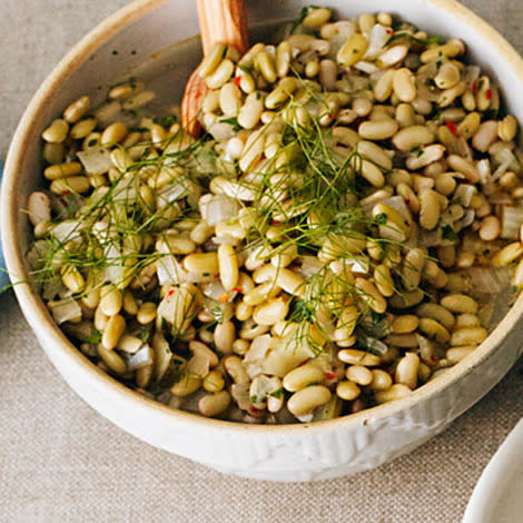 Flageolet Beans with Fresh Fennel