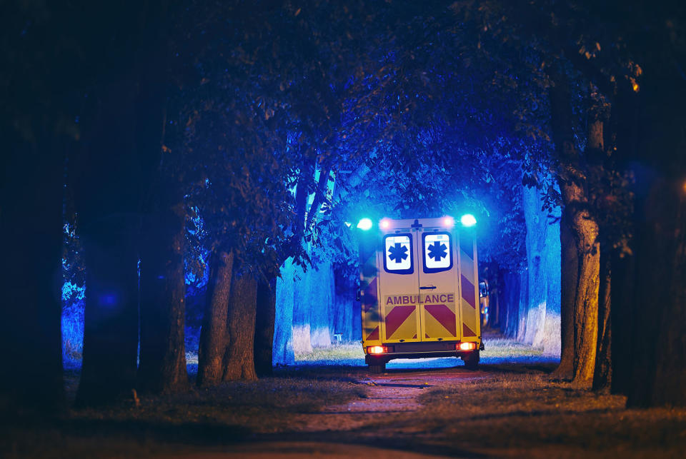 Ambulance on forest road (Jaromír Chalabala / Getty Images)