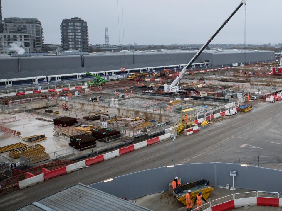 Future proof: Work on the new HS2 station at Old Oak Common, west London (HS2)