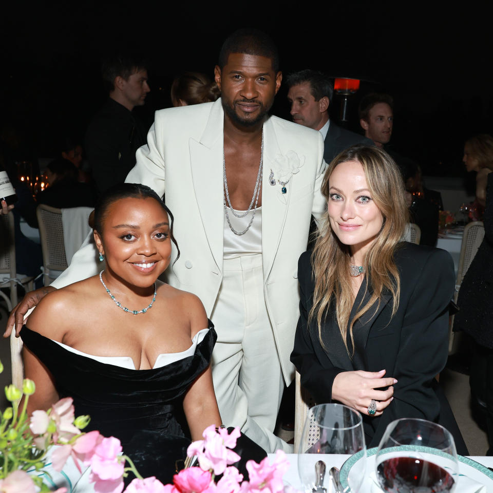 Quinta Brunson, Usher and Olivia Wilde