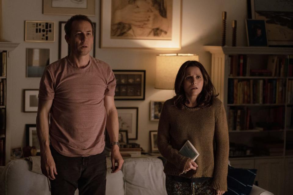 <div class="inline-image__caption"><p>Tobias Menzies and Julia Louis-Dreyfus in <em>You Hurt My Feelings.</em></p></div> <div class="inline-image__credit">Jeong Park/A24</div>