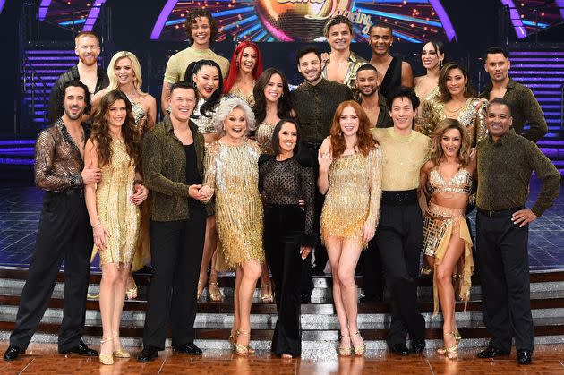 Graziano (bottom left) pictured during the Strictly Come Dancing 2024 tour