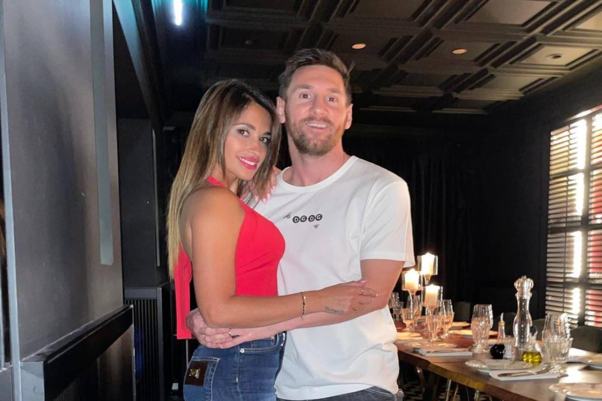 El pantalón de Lionel Messi el de Antonela Roccuzzo que llamó atención de sus