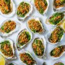 <p>A beloved appetizer across the United States, Oysters Rockefeller was actually invented at the nearly 180-year-old French Quarter restaurant, Antoine’s. Serve with plenty of napkins. </p><p>Get the <strong><a href="https://www.delish.com/cooking/recipe-ideas/a30142534/oysters-rockefeller-recipe/" rel="nofollow noopener" target="_blank" data-ylk="slk:Oysters Rockefeller recipe;elm:context_link;itc:0;sec:content-canvas" class="link ">Oysters Rockefeller recipe</a> </strong>from Delish. </p>