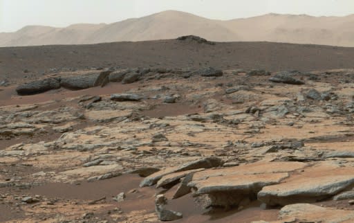 Sediment deposits of an ancient Martian lake the rover Curiosity visited in December 2013