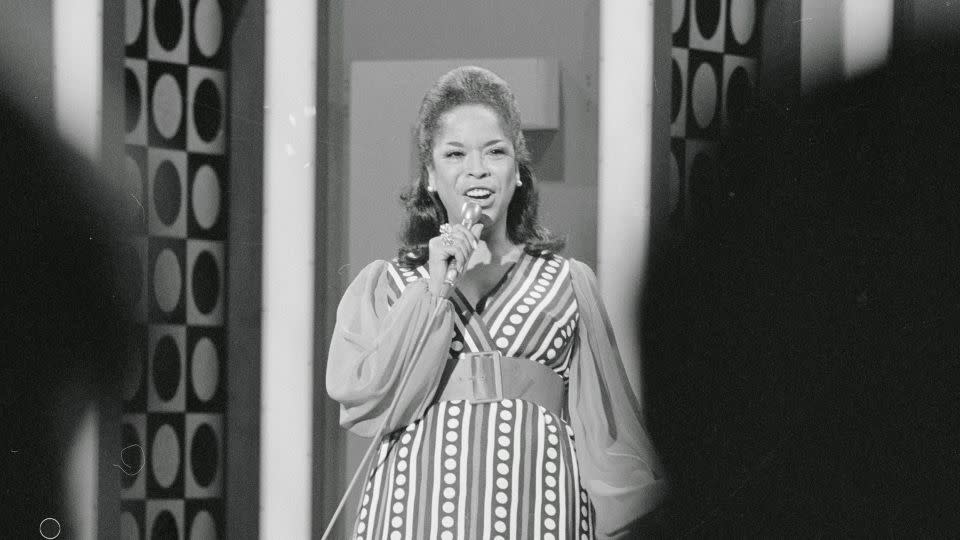 Singer Della Reese shown performing on her TV series, "The Della Reese Show" in 1969.  - Bettmann/Getty Images