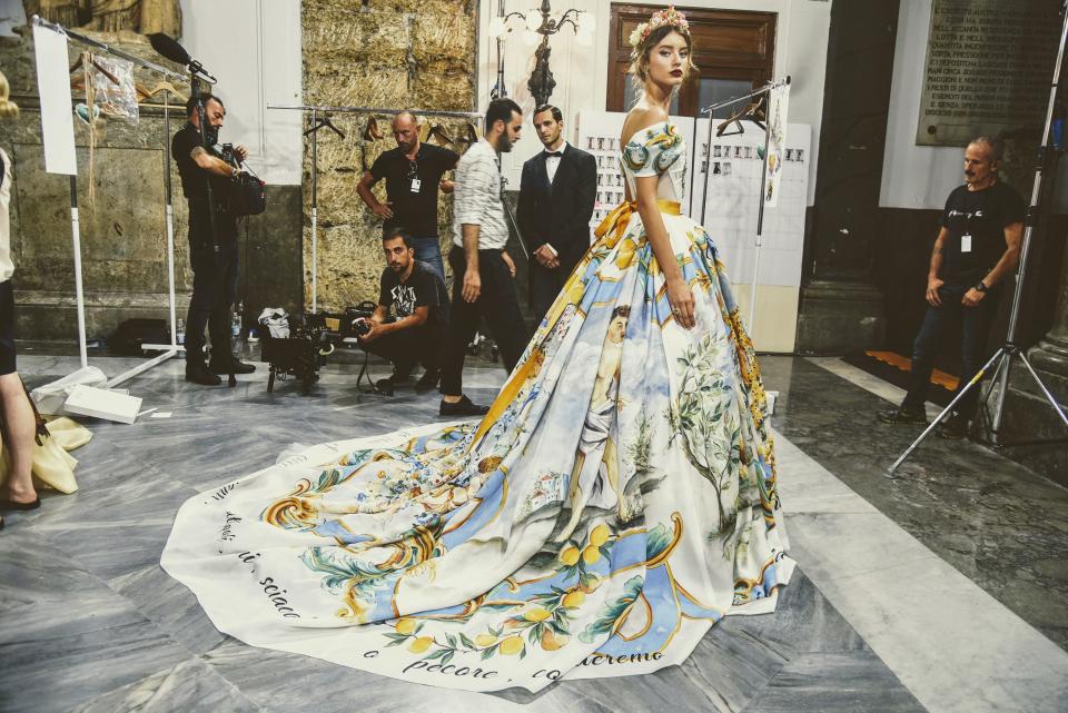 “With its skyline and its energy, New York City is definitely our inspiration,” say Domenico Dolce and Stefano Gabbana of their upcoming Alta Moda show.