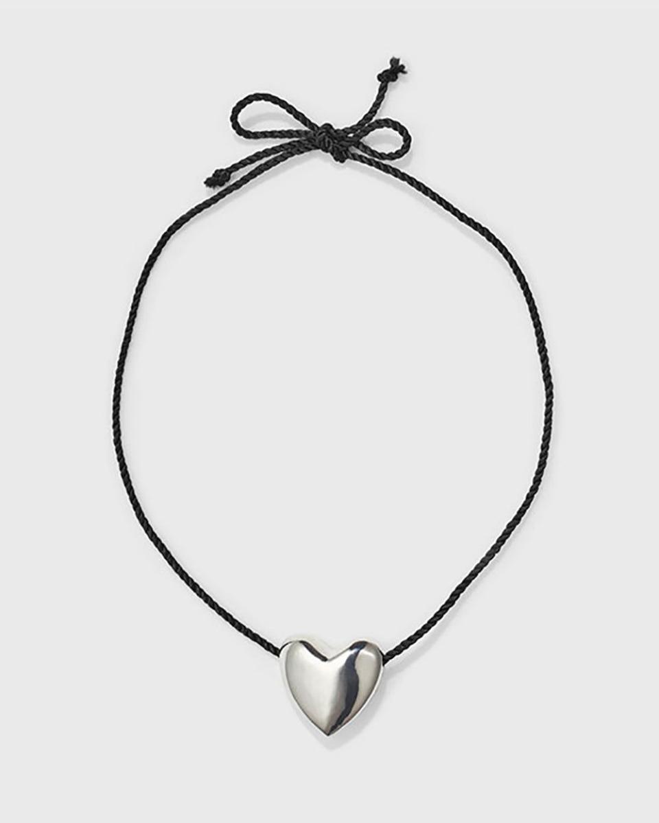 6) Annika Inez Large Heart Necklace