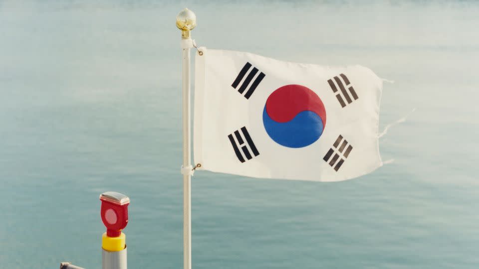 The Korean flag flutter in a sea breeze. - Peter Ash Lee