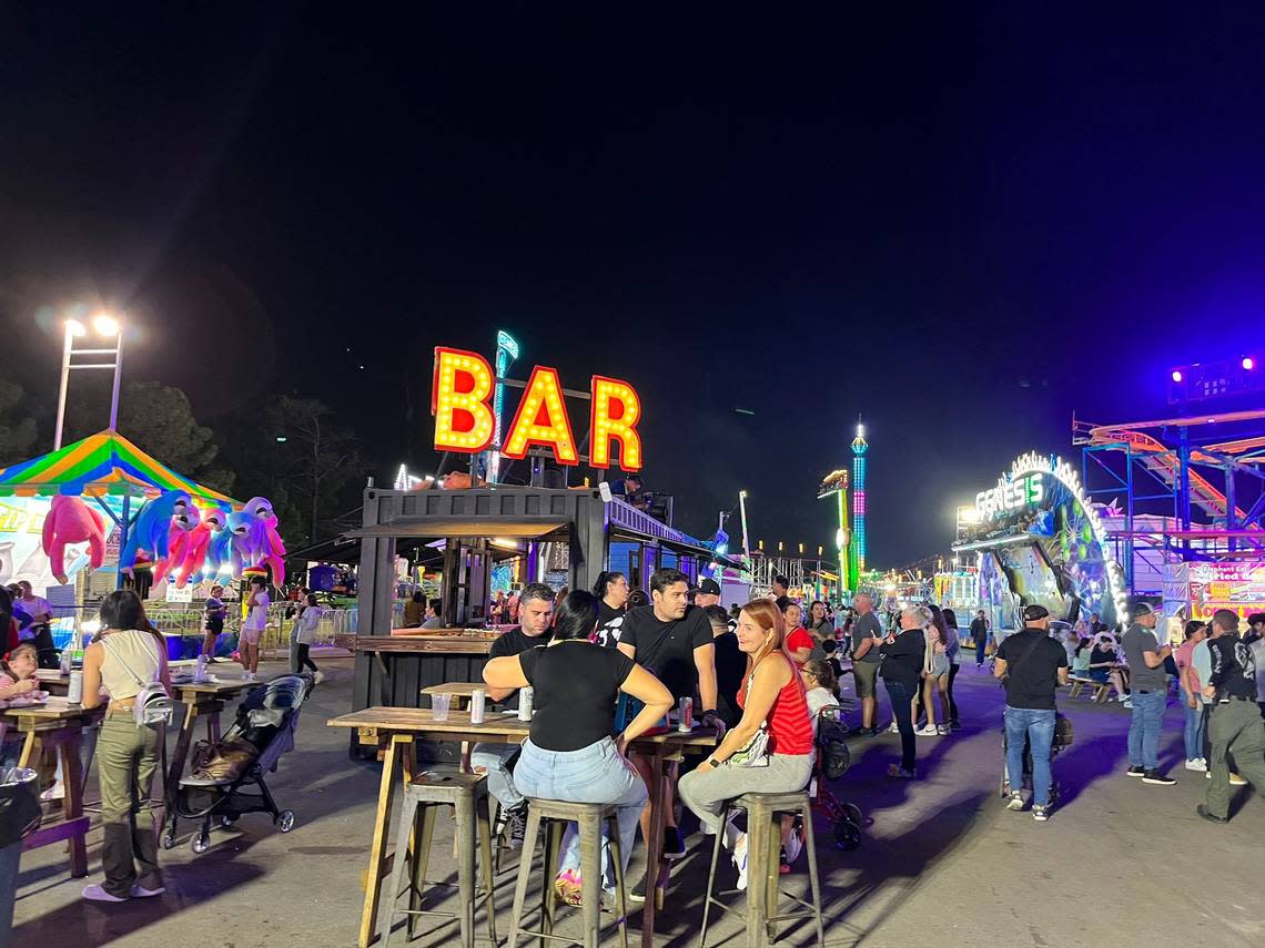 One of the bars at Christmas Wonderland at Tropical Park.