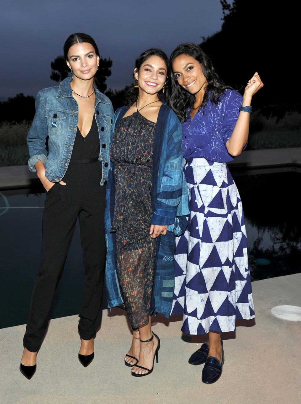 Emily Ratajkowski, Vanessa Hudgens, and Rosario Dawson