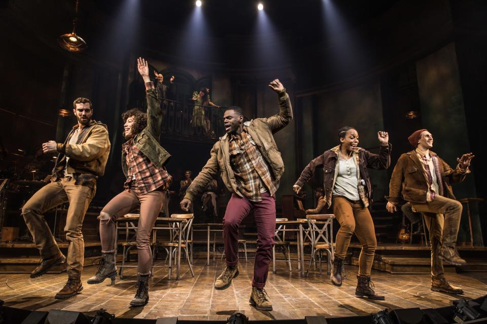 A scene from the Broadway production of the Tony Award-winning musical “Hadestown.” The national tour will be presented this season at the Van Wezel Performing Arts Hall.