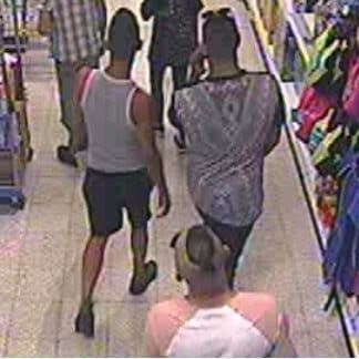 Photo released by West Mercia police of three men they would like to speak to after a three-year-old boy was seriously injured in a suspected acid attack in a Worcester shop on Saturday 21 July. - Credit: West Mercia police