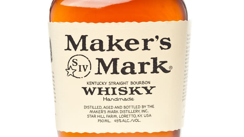 bottle of Maker's Mark