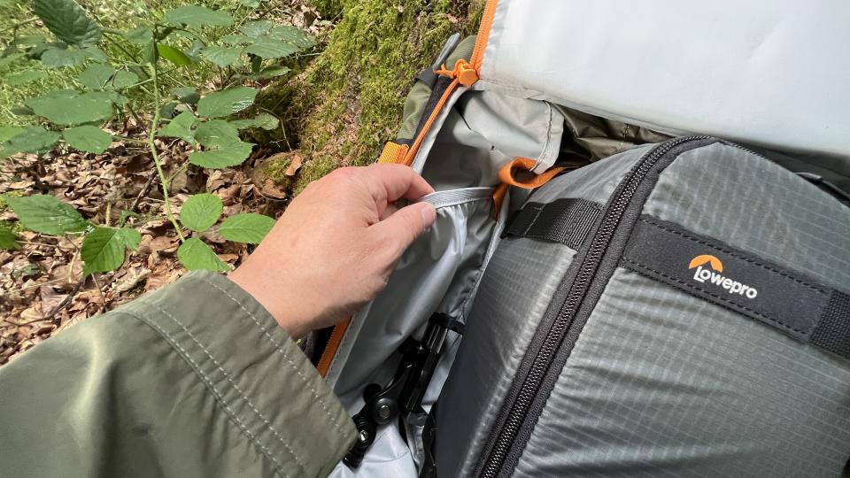 Lowepro PhotoSport X backpack in the woods