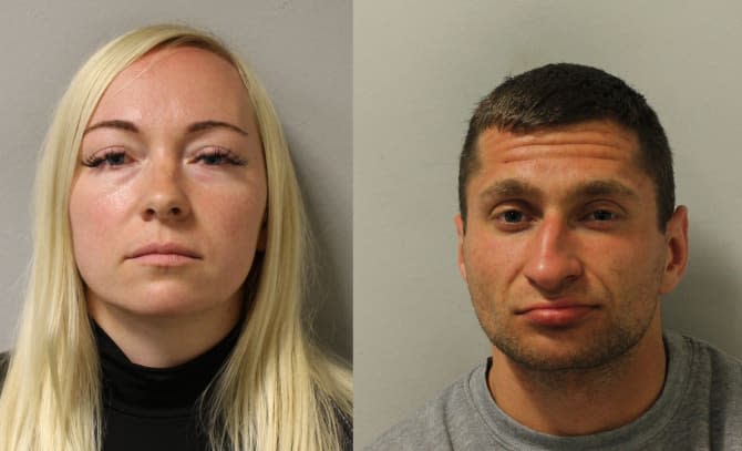 Asta Juskauskiene, 35, (L) hatched a plan with her lover 25-year-old lover Mantas Kvedaras (Picture: Met Police)