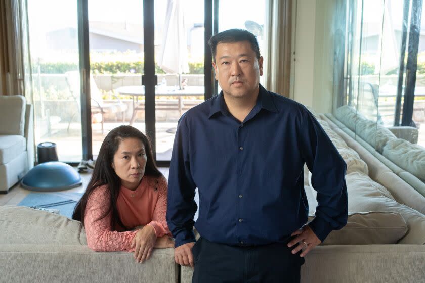 MALIBU, CA - NOVEMBER 03: Charles and Nadine Wong won a jury award of $45 million dollars over alleged abuse of their two autistic children at a Malibu school. Photographed on Thursday, Nov. 3, 2022 in Malibu, CA. (Myung J. Chun / Los Angeles Times)