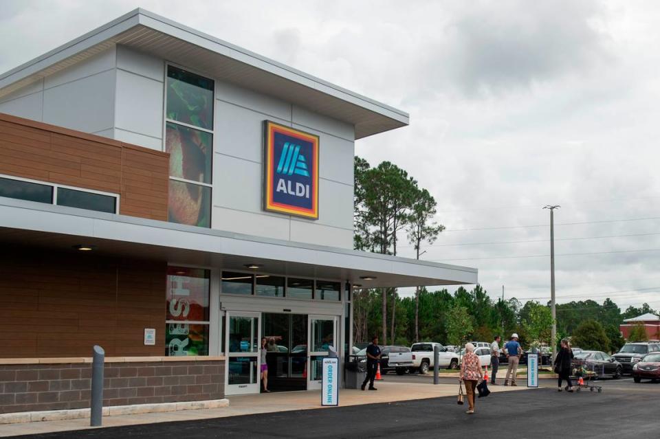 Pictured is an Aldi grocery store in Mississippi. 