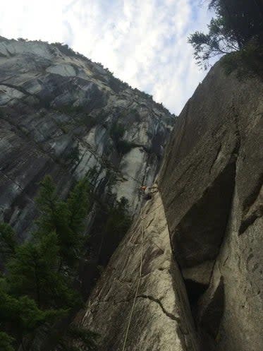 <span class="article__caption">The author climbing in Squamish, British Columbia, Canada.</span> (Photo: Nikolai Paterak Collection)