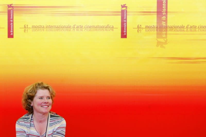 FILE PHOTO: British actress Imelda Staunton poses during a photo call at the Venice Lido.