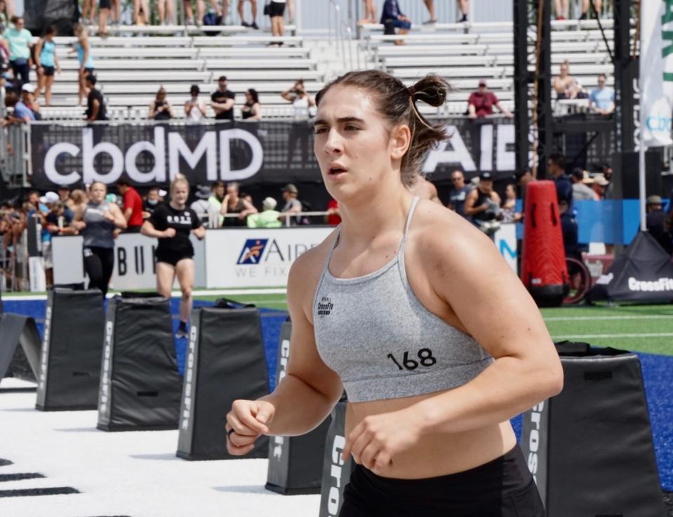 Jadzia Onorati-Phillips of Marysville competes during the 2021 CrossFit Games at Alliant Energy Center in Madison, Wisconsin. She recently qualified for the 2022 Games.