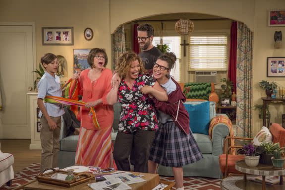 This comedy remake has an all-star cast with Rita Moreno, Justina Machado and Todd Grinnell.