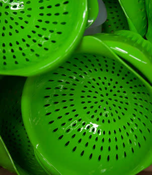 <b class="credit">Credit: Lee Strauss</b>Among the household goods Preserve produces using recycled plastics are colanders.