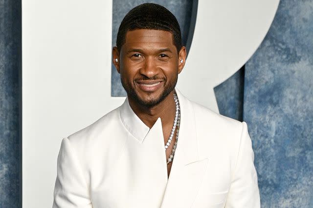 <p>Lionel Hahn/Getty Images</p> Usher in Beverly Hills in March 2023