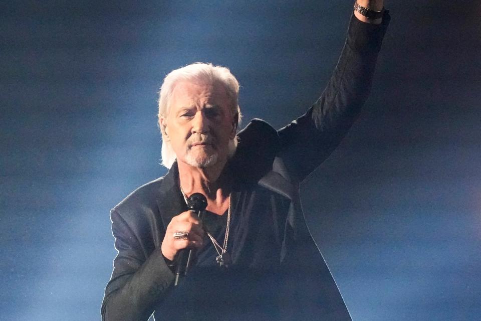 Johnny Logan of Ireland, two-time Eurovision winner on the Malmo stage (AP Photo/Martin Meissner) (AP)