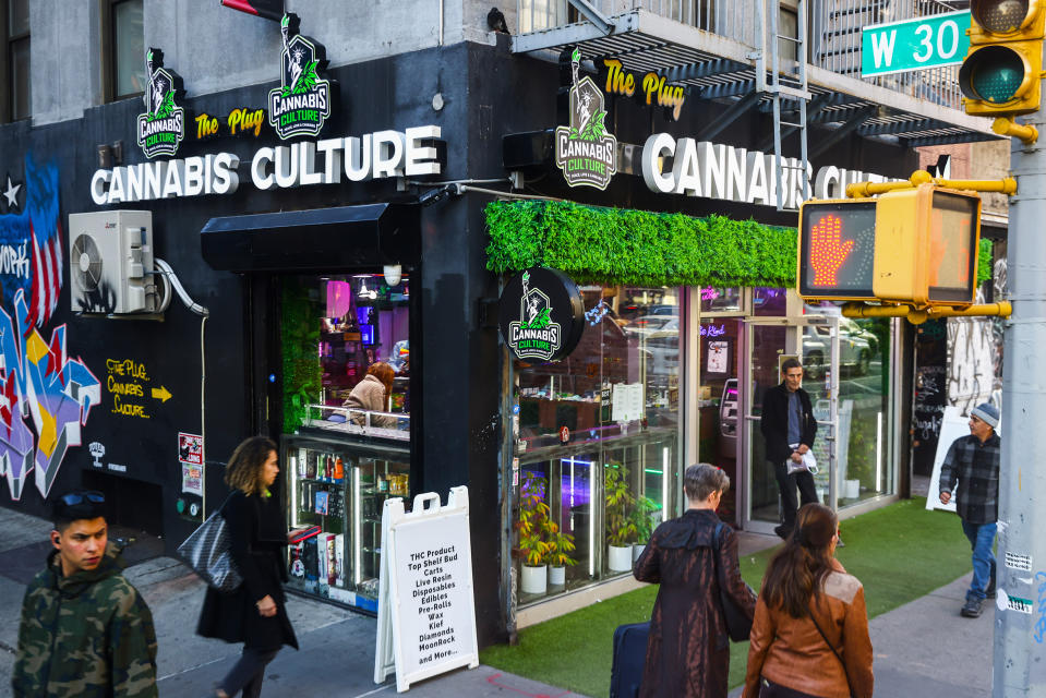 A Cannabis Culture store in New York City on Oct. 21.<span class="copyright">Beata Zawrzel—NurPhoto/Getty Images</span>