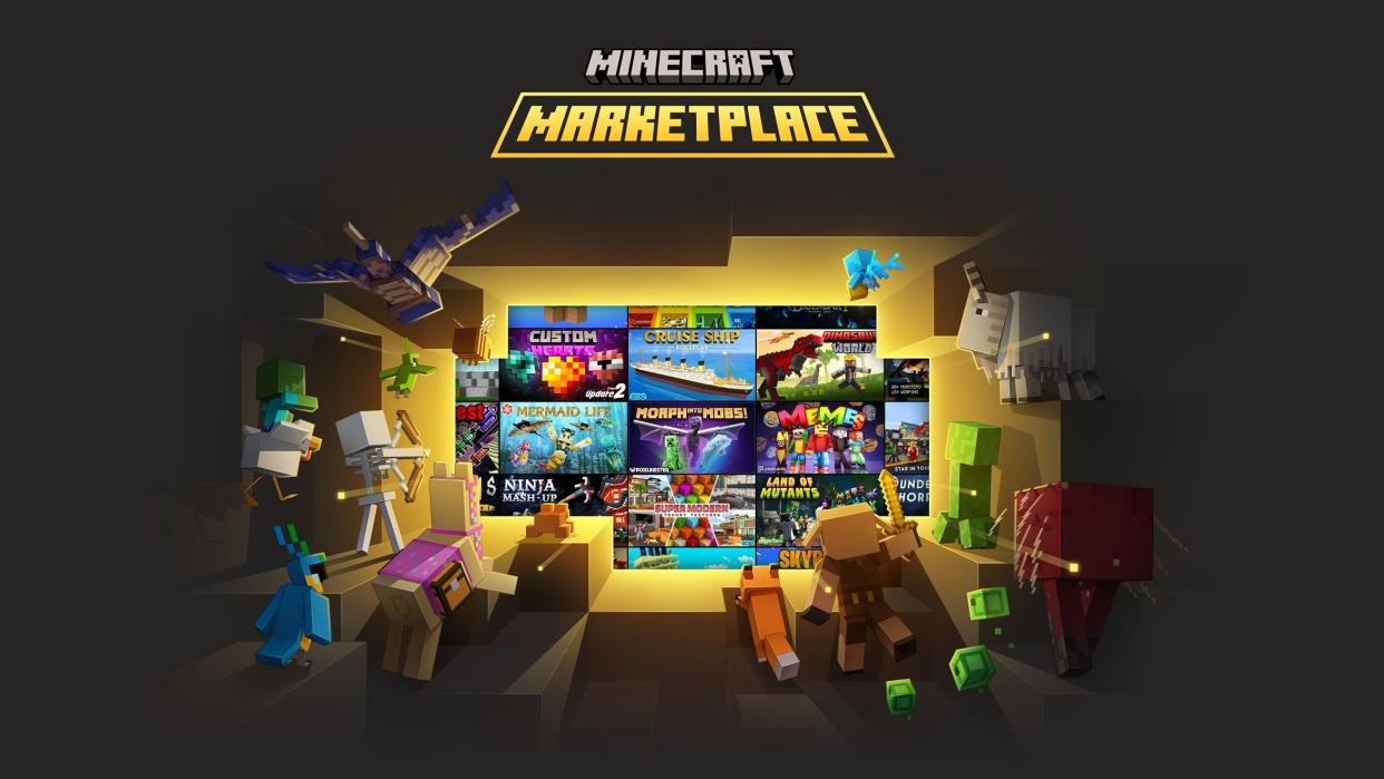  Hero image for the Minecraft Marketplace Pass. 