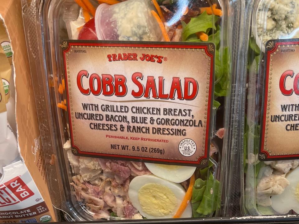 Package of Cobb salad at Trader Joe's