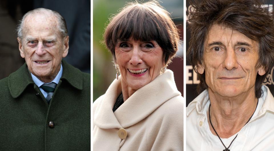 Prince Philip, June Brown and Ronnie Wood all feature on this year’s list. Copyright: [Rex]