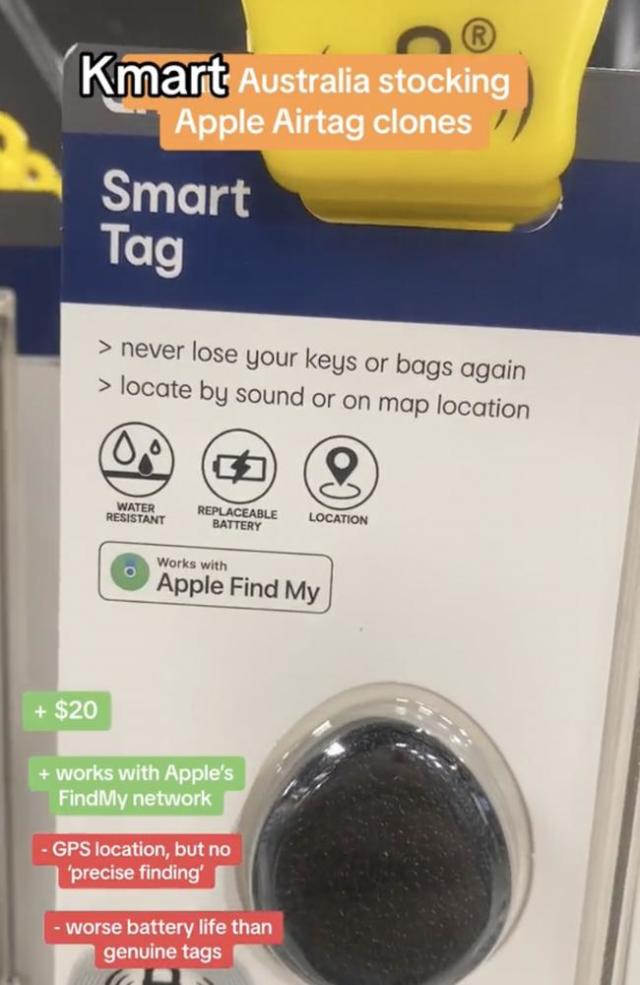 Kmart quietly pulls $20 AirTag dupe