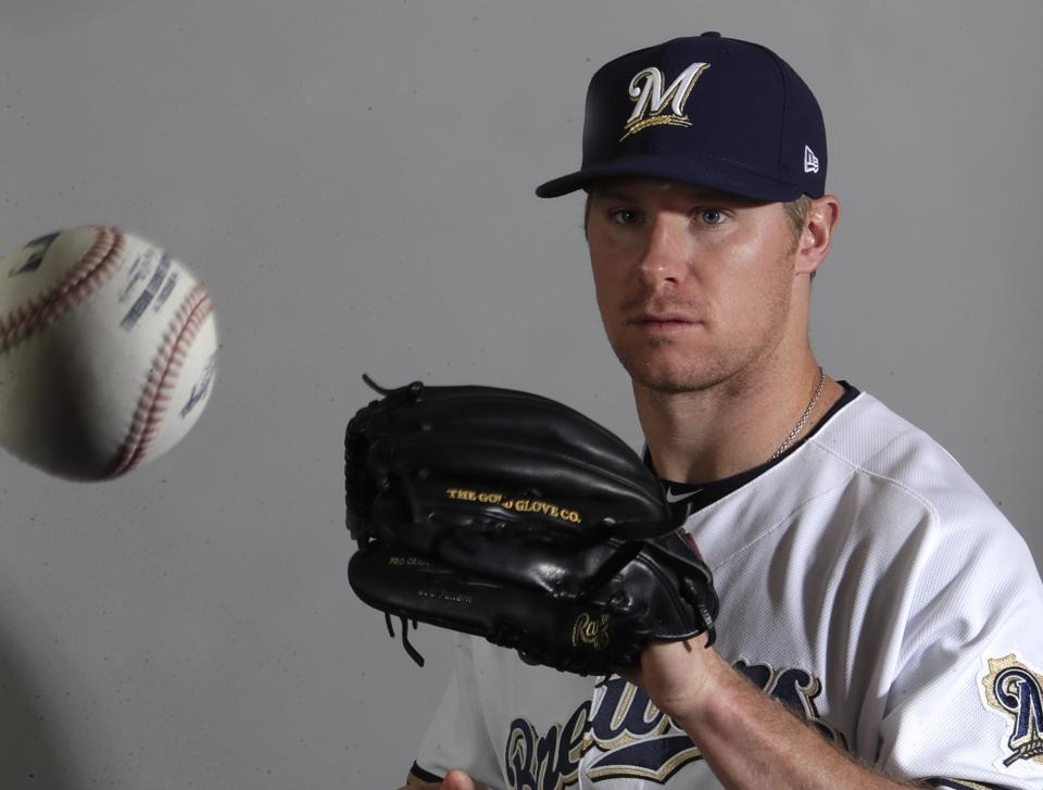 The Brewers have Chase Anderson as their No. 1 starter to open the season. (AP)