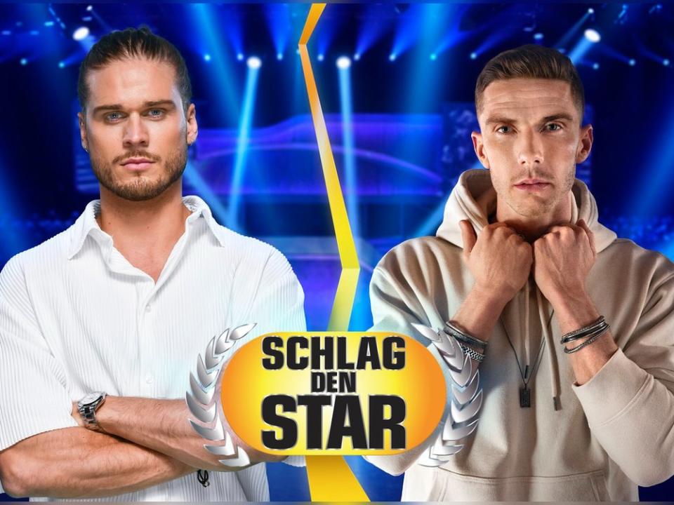 Rúrik Gíslason und Robin Gosens duellieren sich bei "Schlag den Star". (Bild: ProSieben/Steffen Z Wolff)