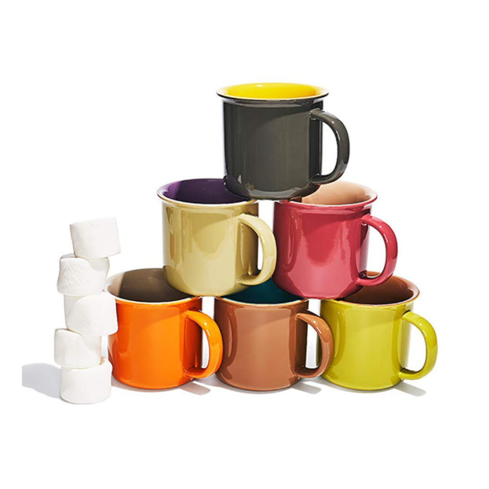 Yedi Houseware 6 Jumbo Porcelain Mugs