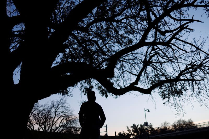 C poses for a portrait at a state park in Sacramento, California