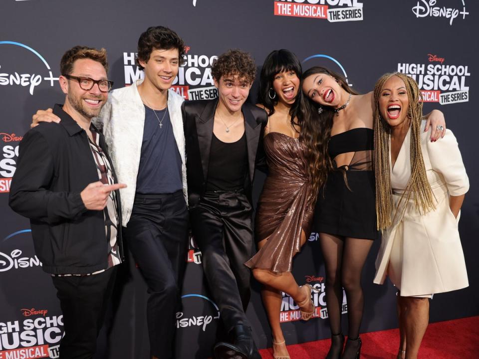 The cast of ‘High School Musical: The Musical: The Series’ hit the red carpet (Getty Images)