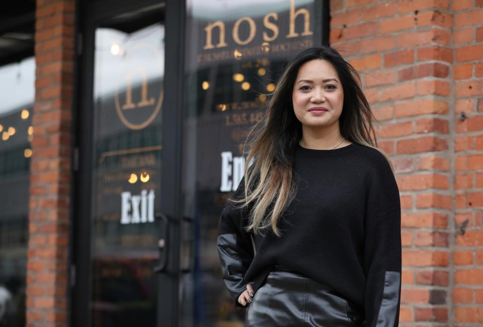 Vicky Chanthavisinh-Carey is the new owner of the popular Rochester restaurant Nosh, on Russell St in Rochester's Neighborhood of the Arts, Friday, Nov. 10, 2023.