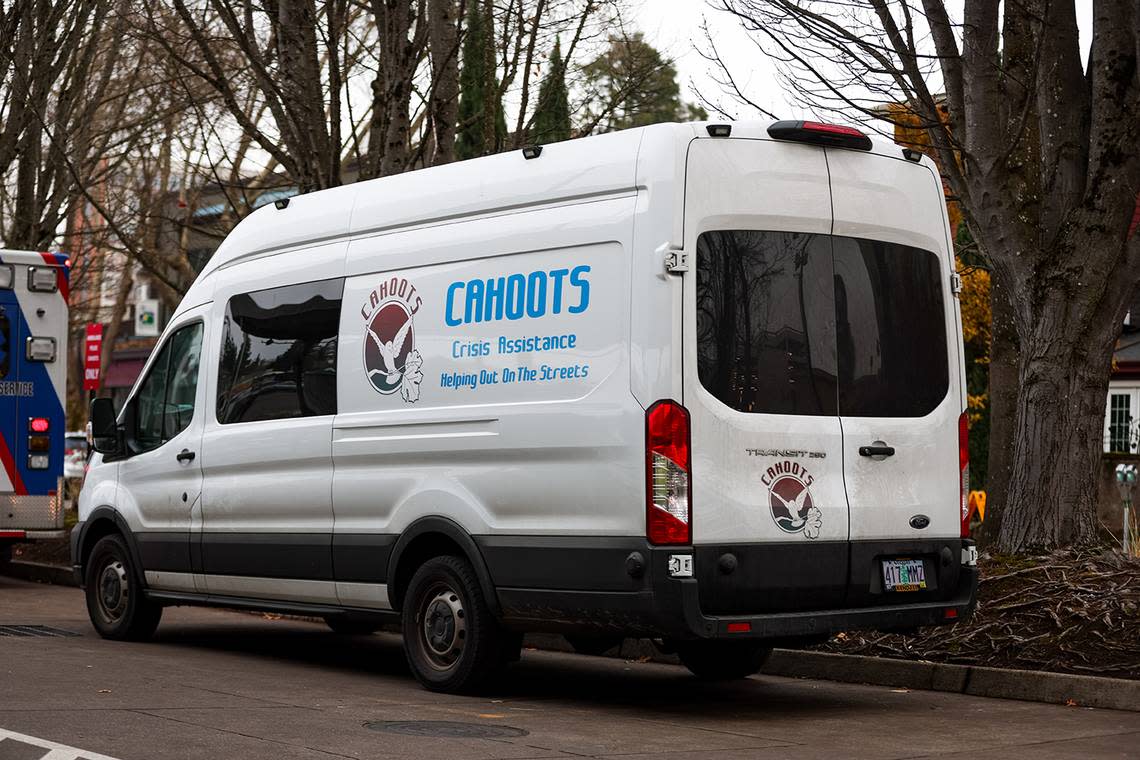 CAHOOTS has been around since 1989, when the first shift was funded by the Eugene Police Department. It is one of 10 programs staffed and trained by a grassroots group called the White Bird Clinic. Photo by Howard Lao