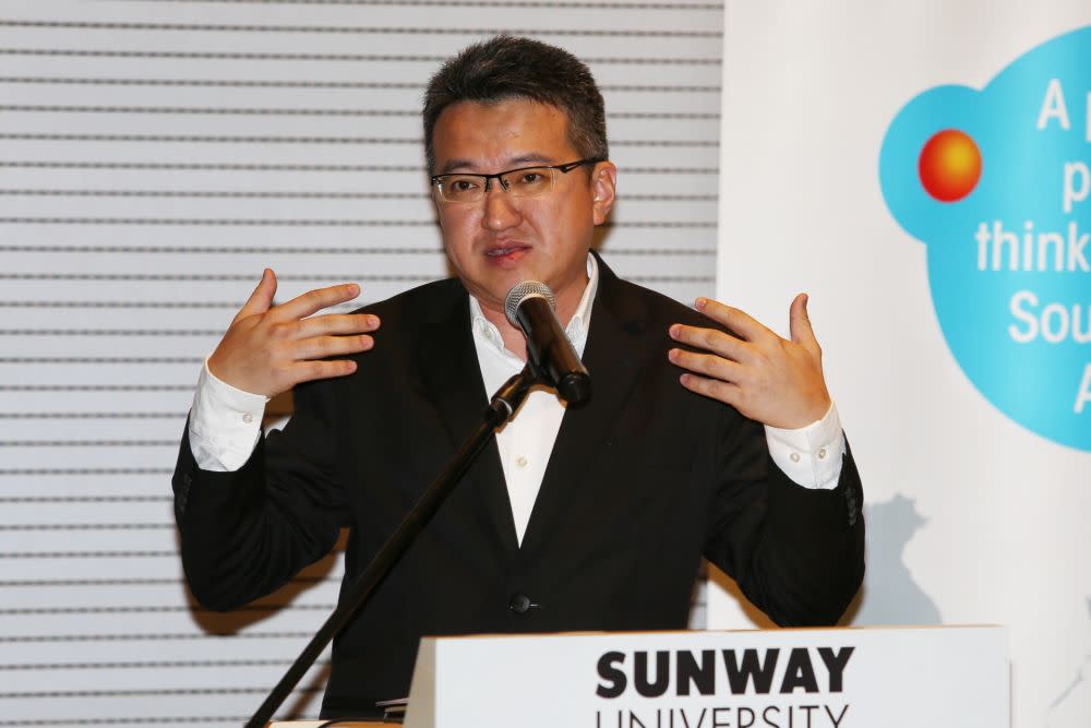 Deputy Defence Minister Liew Chin Tong speaks during a forum at the Sunway University in Subang Jaya August 19, 2019. — Picture by Choo Choy May