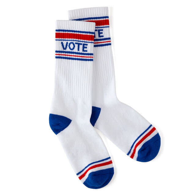 You can <i>exercise</i> your right to vote in these.<a href="https://fave.co/2DUclDJ" target="_blank" rel="noopener noreferrer"><br /><br />Find them for $13 at Uncommon Goods</a>.