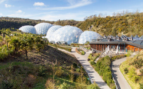 View of the biomes at the Eden Project - Credit: Getty