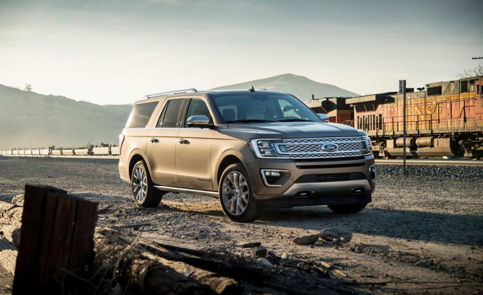 <p><a rel="nofollow noopener" href="https://www.caranddriver.com/ford/expedition-expedition-max" target="_blank" data-ylk="slk:Ford's Expedition;elm:context_link;itc:0;sec:content-canvas" class="link ">Ford's Expedition</a> (and its longer sibling, the Expedition Max) suffer one glaring flaw: They can be priced into some heady territory, yet don't feel as if they're worth that much. The top-spec Platinum trim, for example, can be optioned beyond $80,000, yet its interior is littered with cheap, ill-fitting materials. There is goodness to be found in the 375- and 400-hp twin-turbocharged V-6 engine options, the roomy third-row seat, and one of the segment's few independently suspended rear axles. For similar money, one can buy the much nicer Lincoln Navigator, which is based on this Ford, or our pick for the segment, the Mercedes-Benz GLS-class.</p>