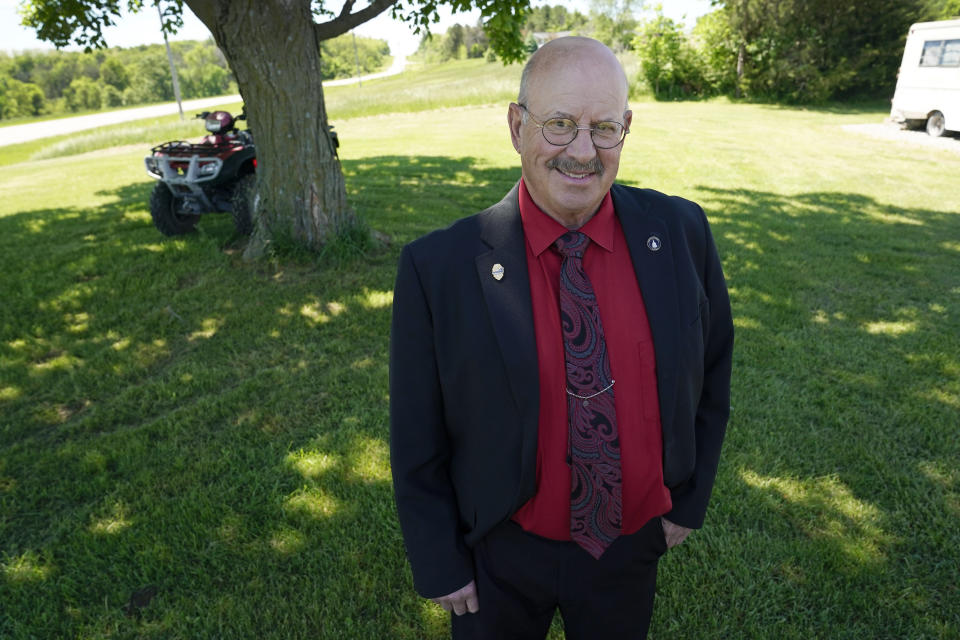 Former Democratic state senator Rich Taylor stands outside of his home, Wednesday, May 26, 2021, in Mount Pleasant, Iowa. Iowa's 2nd Congressional District race last year might have ignited a rally from Democrats whose six-vote loss was the narrowest for any U.S. House seat in almost 40 years. (AP Photo/Charlie Neibergall)