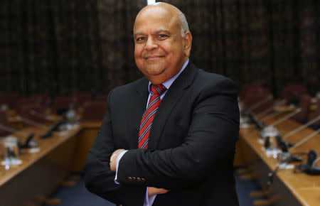 South Africa's Finance Minister Pravin Gordhan poses for a photograph in Pretoria, South Africa, October 14, 2016. REUTERS/Siphiwe Sibeko